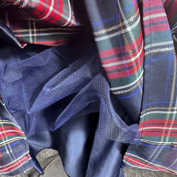 The Children's Place Girls Sequin Plaid Dress Blue Size 16 XXL - Picture 4 of 8